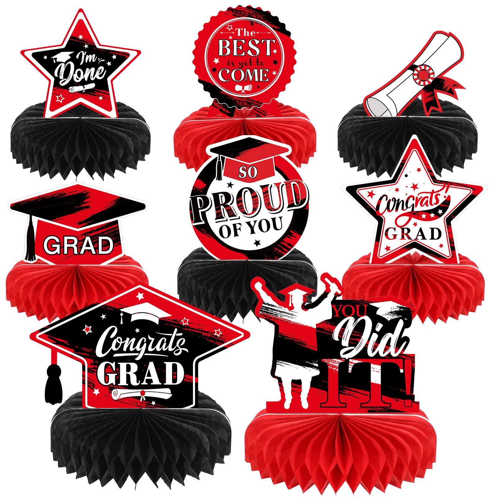 Buy 8 Pcs Graduation Decorations 2022 Congrats Grad Table Toppers