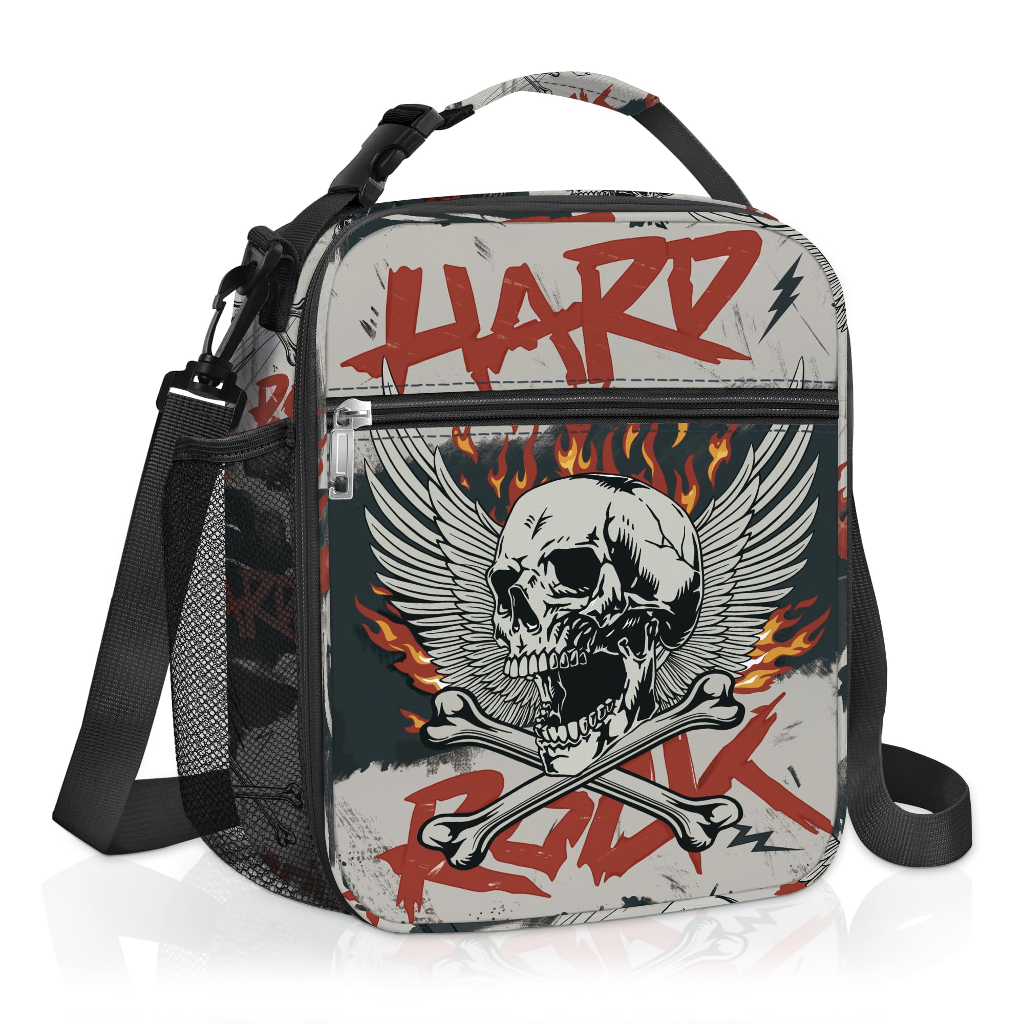 Clastyle Street Graffiti Insulated Kids Lunch Bag Large Thermal Cooler Bag for Boy Picnic School Lunch Box Tote