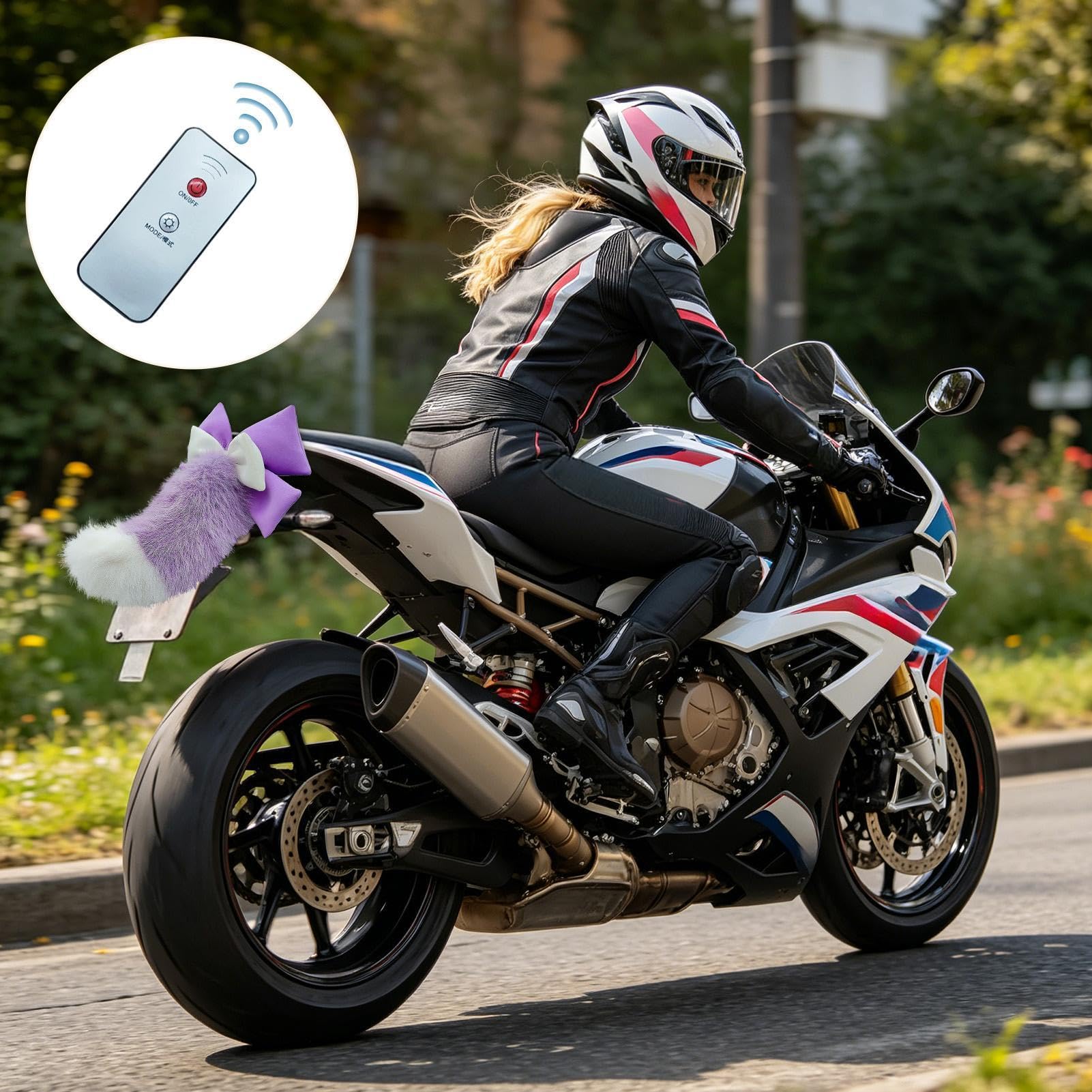 Tiertail – bezprzewodowy pilot zdalnego sterowania, samoprzylepny, ruchomy artykuł dekoracyjny, elektryczny , do samochodów osobowych, motocykli, zderzaków, bagażnika, kampera, samochodu