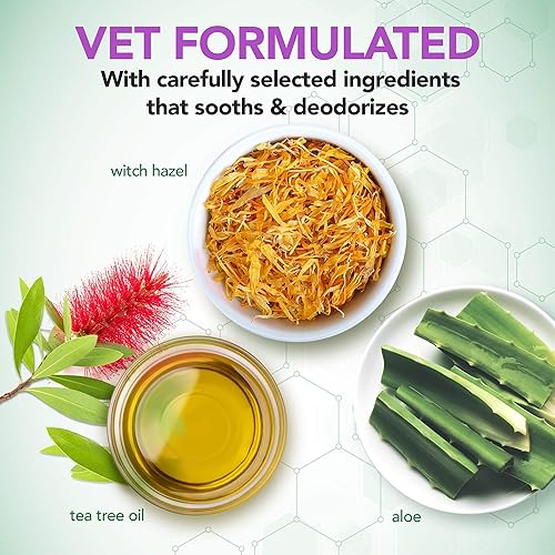 Miniatura 2 de Vet's Best Toallitas de dedo para alivio de oídos | Toallitas de limpieza de oídos para perros | Calma y desodoriza | 50 toallitas desechables