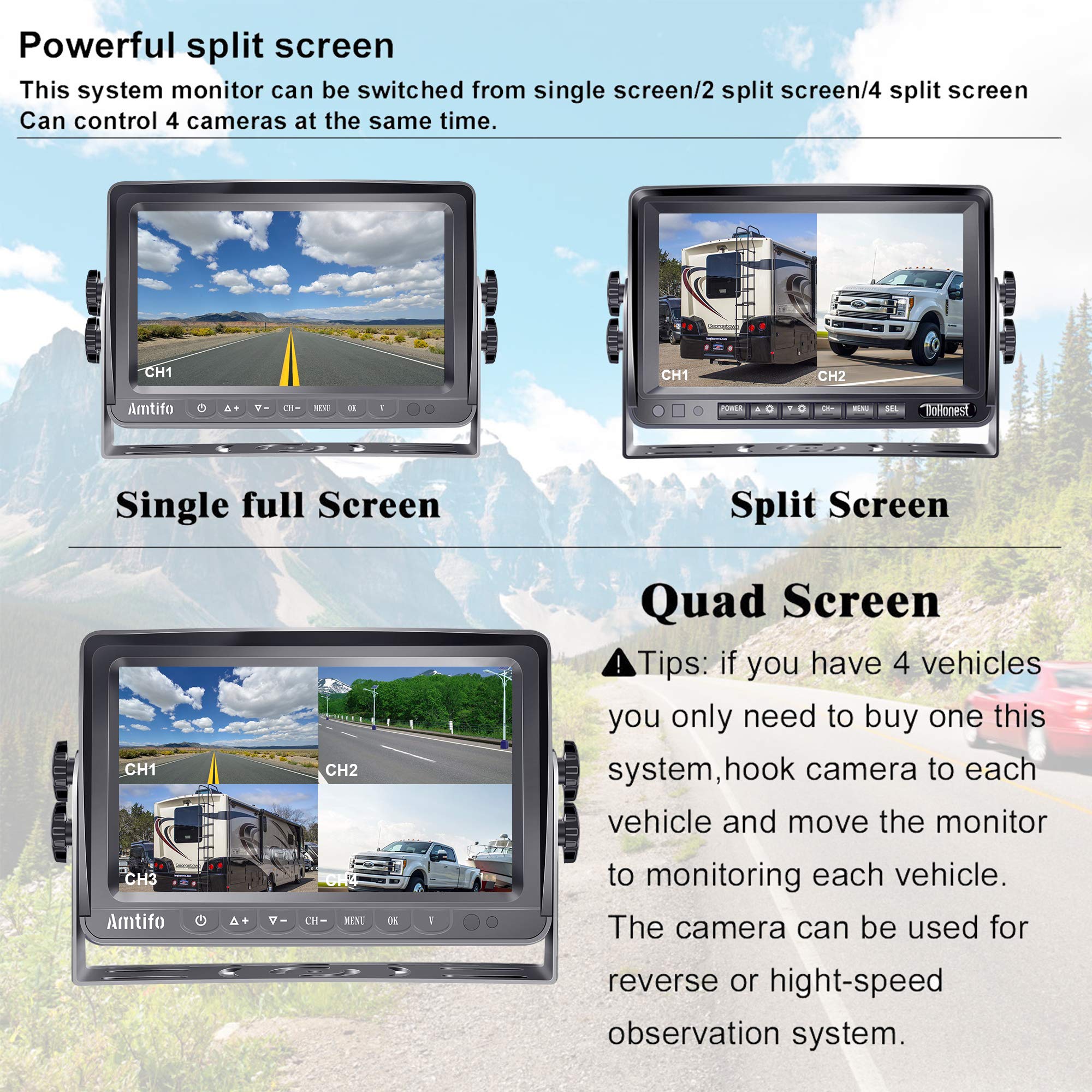 Wireless Reversing Camera for Motorhome Bluetooth Backup Camera for