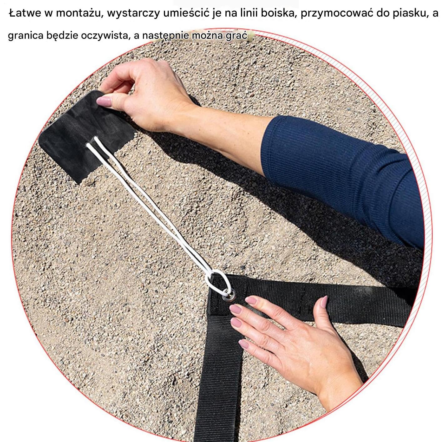Siatka Do Siatkówki Plażowej Akcesoria Do Gier Plażowych Na Zewnątrz | Przenośny Sprzęt Sportowy Na Park Jezioro Kampus Trawiaste Boisko Słoneczne Podwórko Gry
