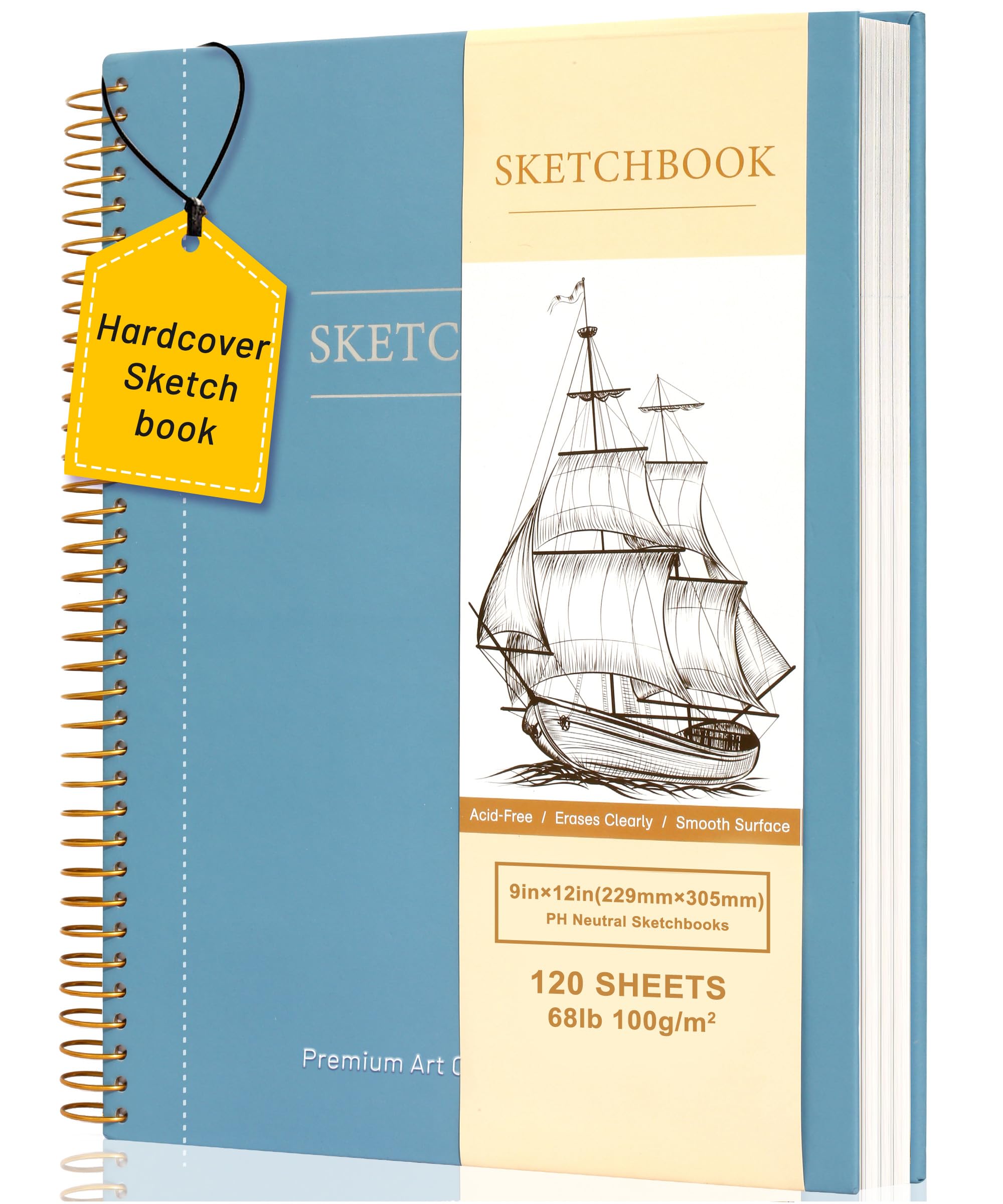 Yoment 9"x12" Hardcover Sketchbook - 120 Pages -11 Yoment 9"x12" Hardcover Sketchbook - 120 Pages -11