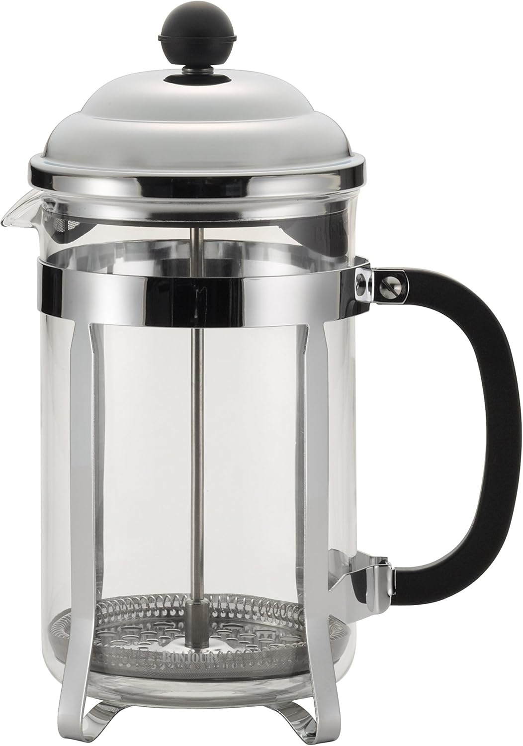 BonJour Coffee Stainless Steel French Press with Glass
