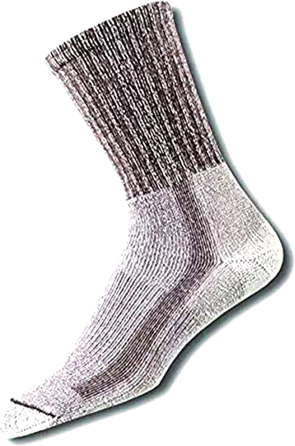 Thorlos Unisex LTH Light Hiking Thick Padded Crew Sock, Pewter, Large
