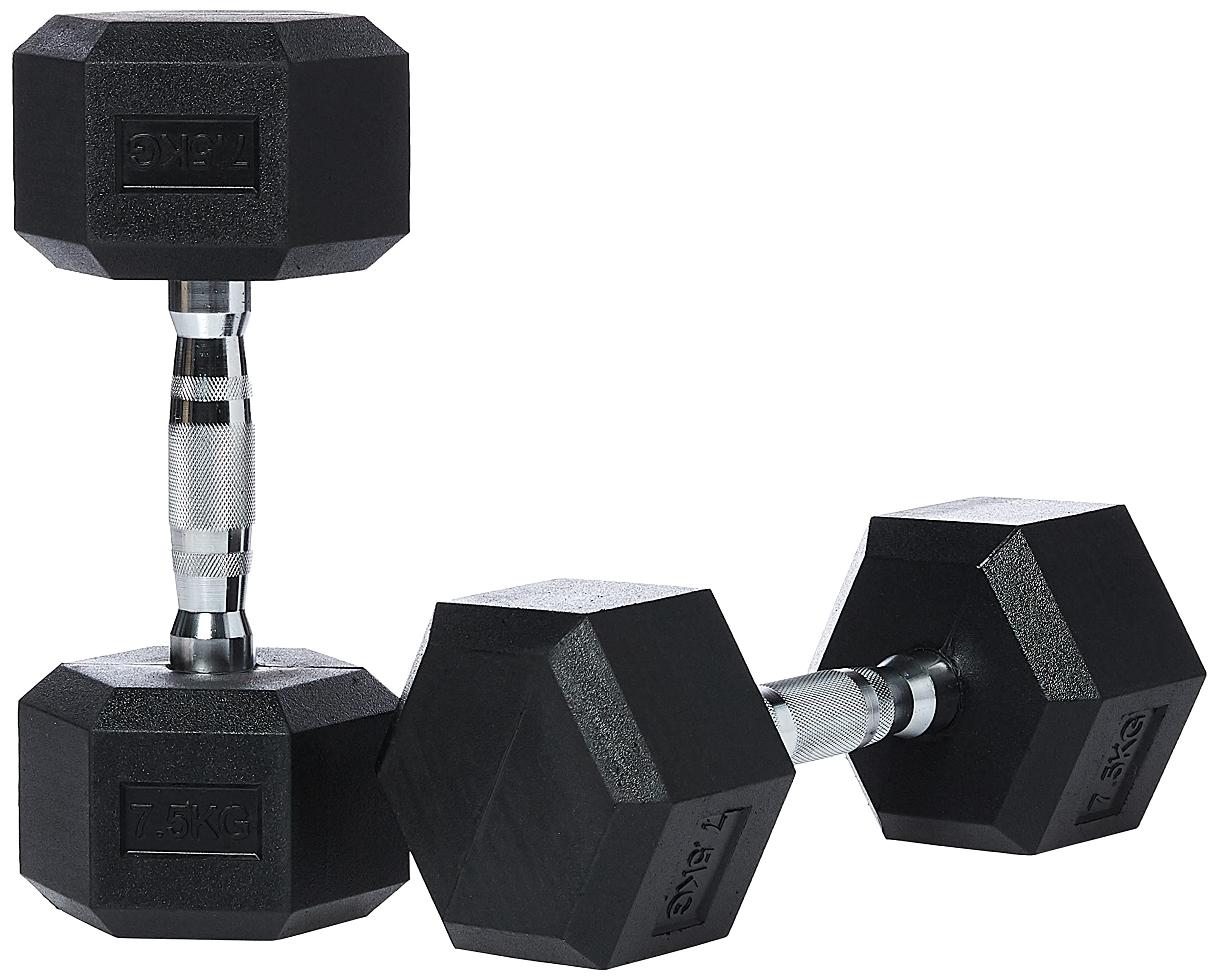Rubber Hex Dumbbell in Kg- sold in pair-2 PCS