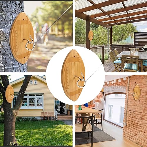 Miniatura 7 de GSE Games & Sports Expert Ring Toss Game for Adults, Hook and Ring Toss Game Wall Mount for OutdoorIndoor, Ring Toss Hook Game for Family Fun Party