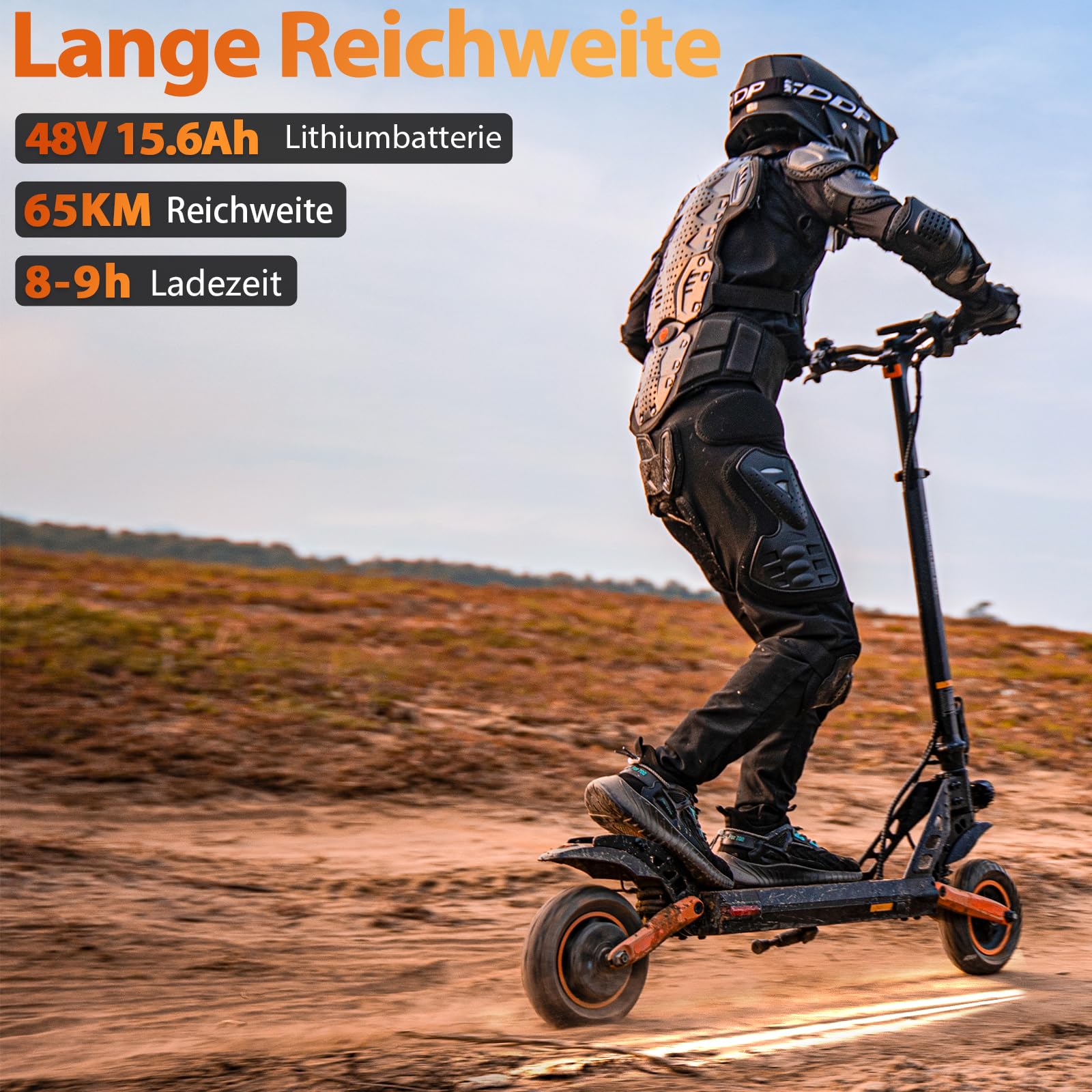 Kukirin E Scooter mit Straßenzulassung,Elektro Elektroroller Erwachsene Elektroscooter,E Roller Offroad,Elektro Scooter Roller,Patinete electrico(65 Km Reichweite),Kukirin G2 Pro