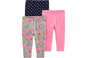 Trendy and Comfortable Leggings for Your Little Girl: 3-Pack Leggings