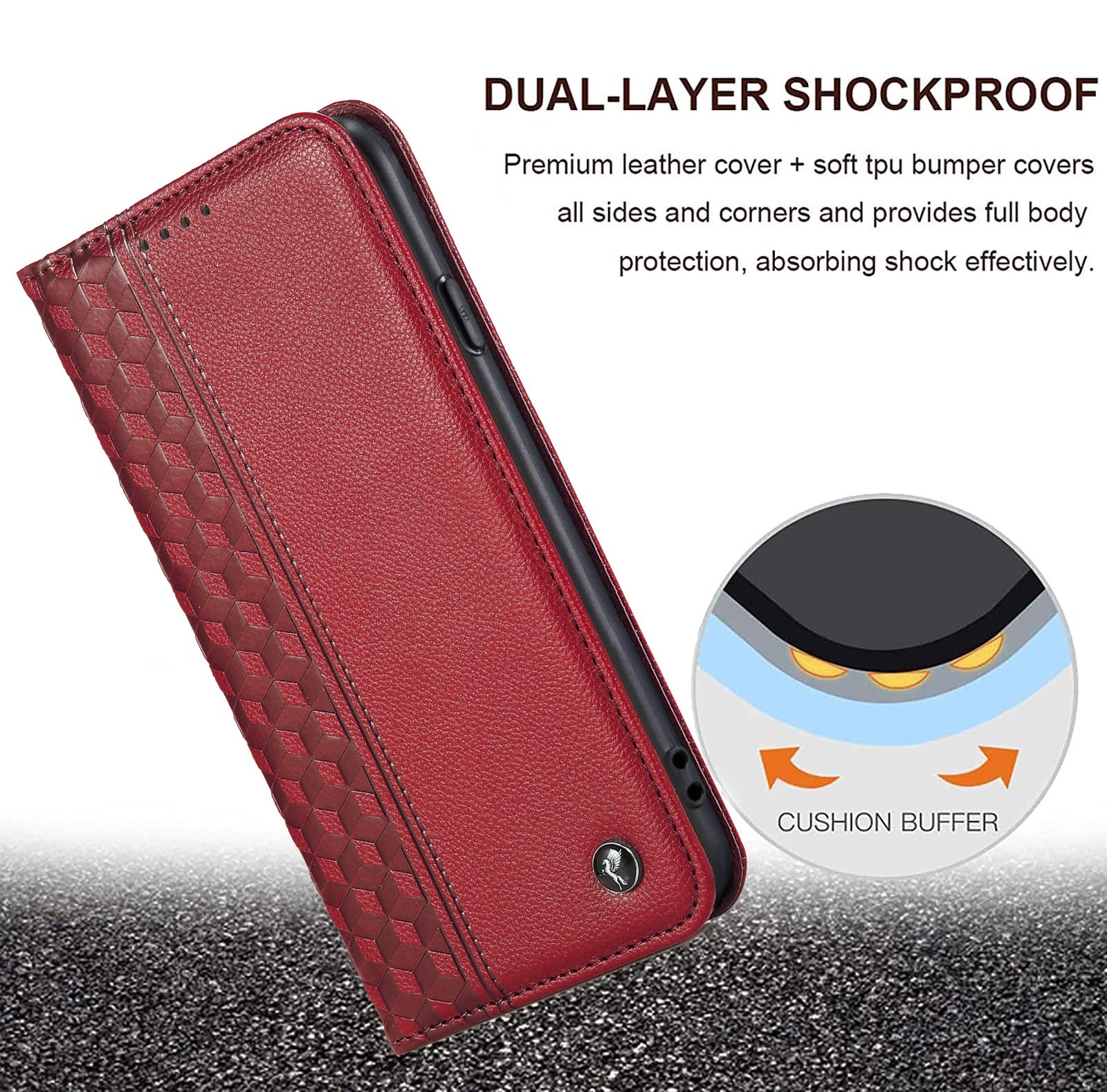 QLTYPRI Fliphoes Voor IPhone 7/8/SE 2020/SE 2022 – PU Leer, TPU Bumper, Met Kaarthouder, Standaard En Verborgen Magneetsluiting