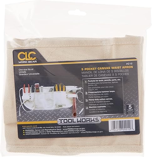 Miniatura 6 de Custom Leathercraft Fundas para herramientas delantales para herramientas de cintura color blanco talla S de EE UU