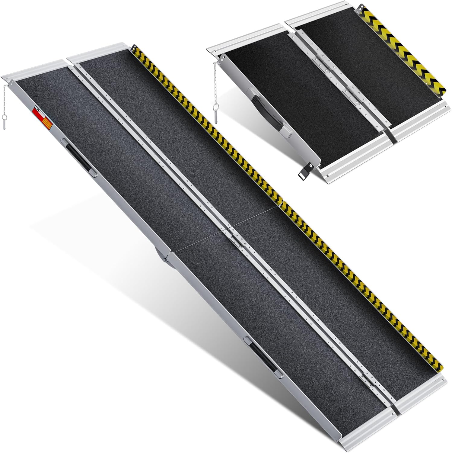 VNN 2FT & 8FT Portable Wheelchair Ramp, NonSlip Aluminum