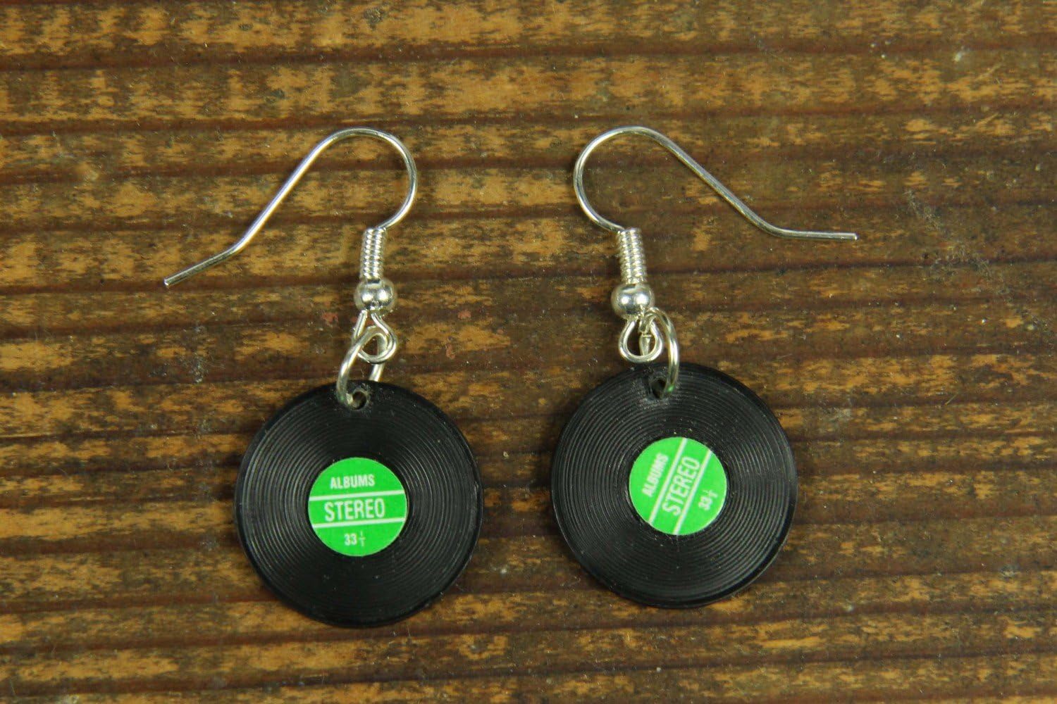 Record Earrings Miniblings Records LP Vinyl DJ Music Green