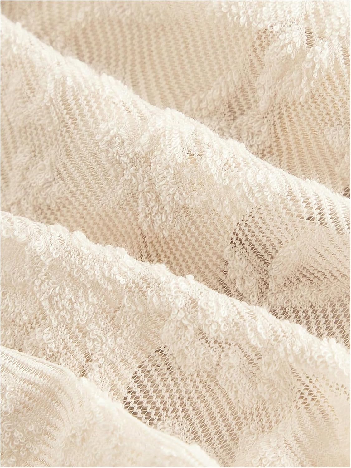 WDIRARA Women's Lace Ruffle Hem Mini Skirt Mesh Y2k Micro Skirts - Image 4