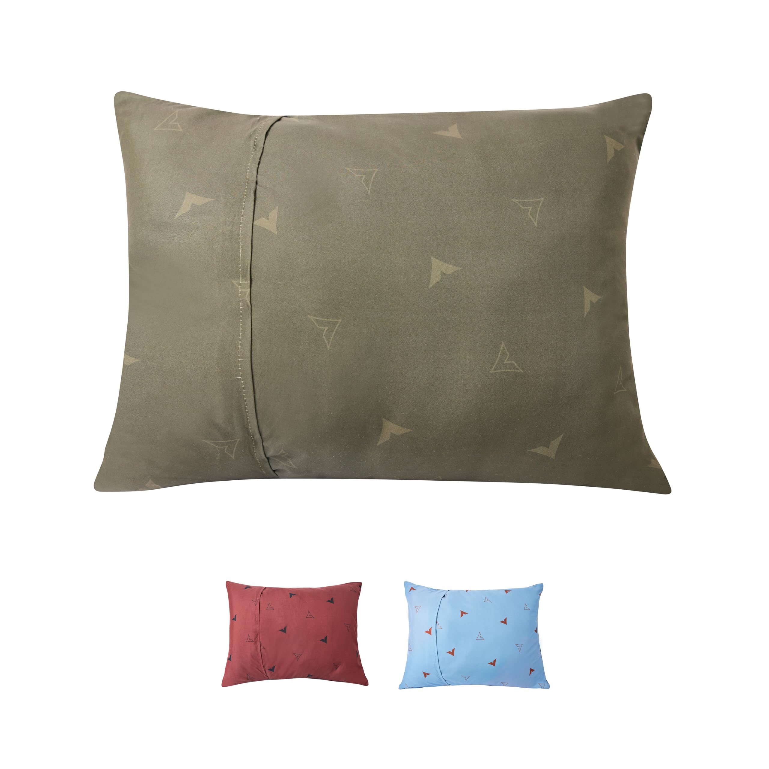 Teton Sports Camp Pillow; Great for Travel, Camping and Backpacking; Washable, Olive