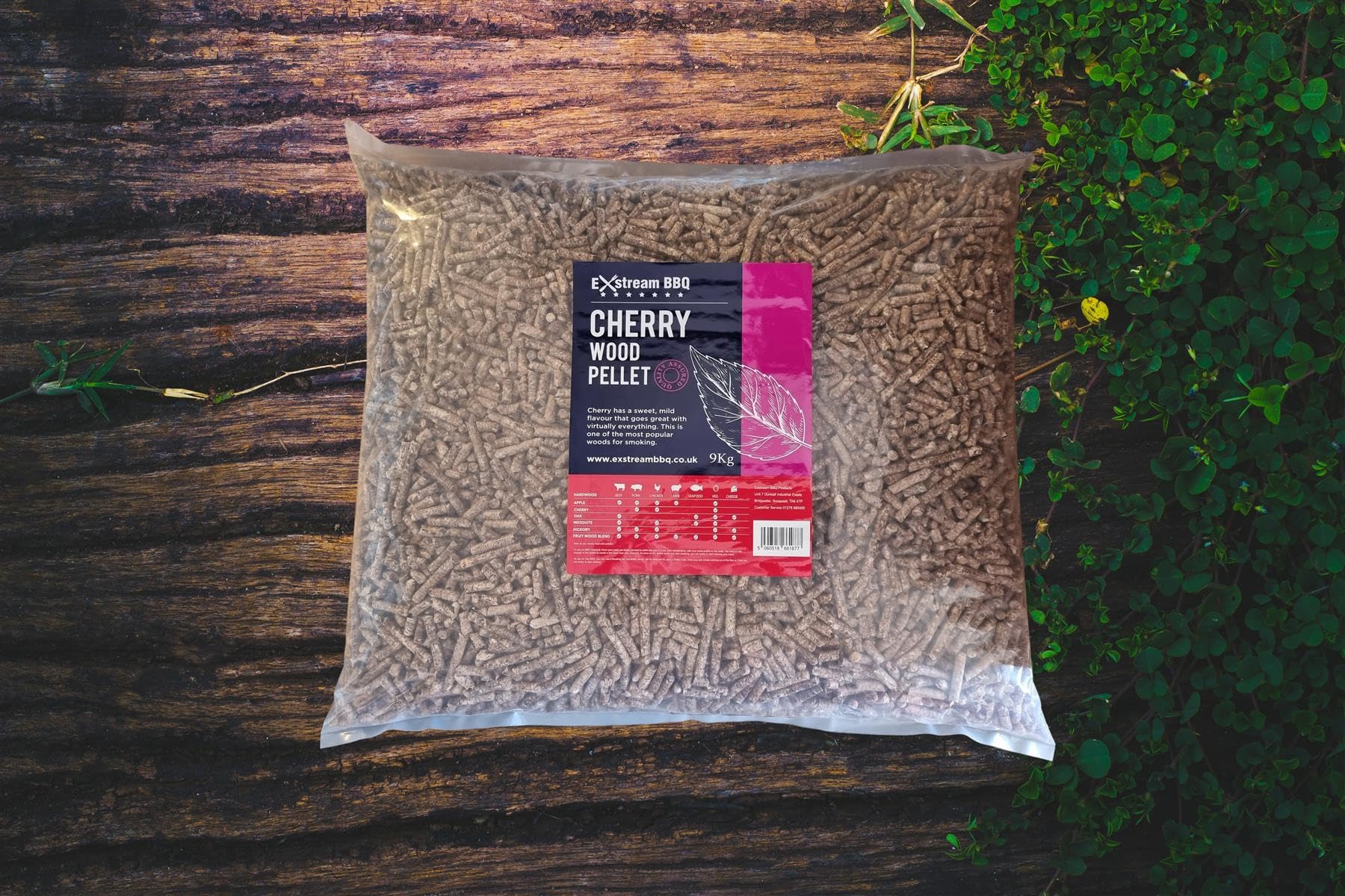 Exstream Bbq 9Kg Pellet - 8 Species - For Use With Ninja Electric Smokers & Pizza Ovens (Cherry)