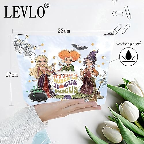Miniatura 2 de LEVLO Bolsa de cosméticos Sanderson Sister para regalar a los fans de Winifred & Sarah & Mary It's Just a Bunch Of Hocus Makeup Zipper Bag Bag