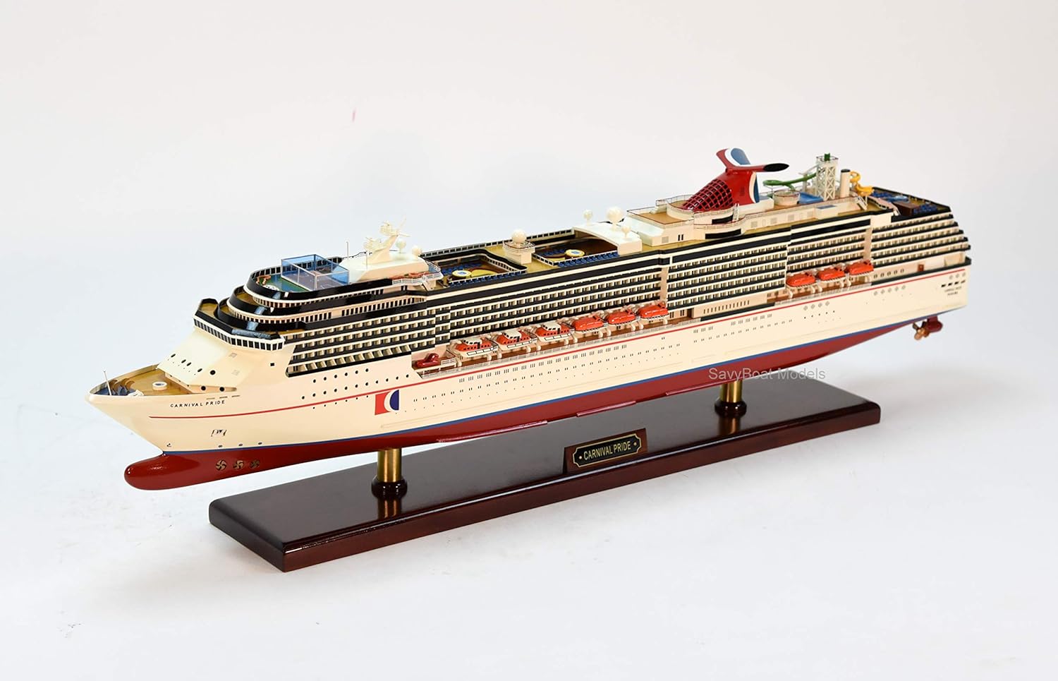 Amazon Com Carnival Pride Spirit Class Cruise Ship Wooden Ship Model 33 Scale 1 350 Arts Crafts Sewing
