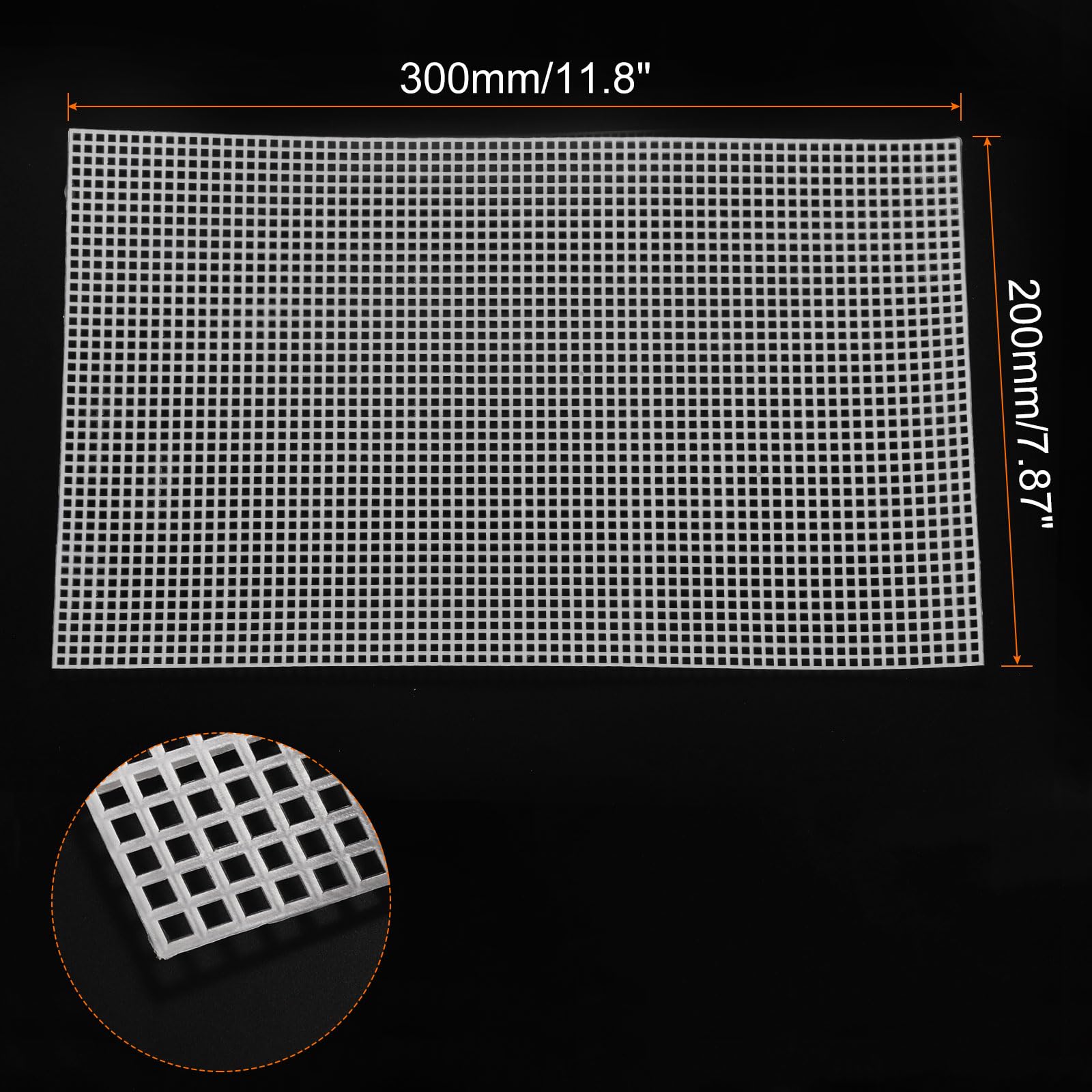 Amazon | uxcell 10枚セット プラスチックメッシュキャンバスシート