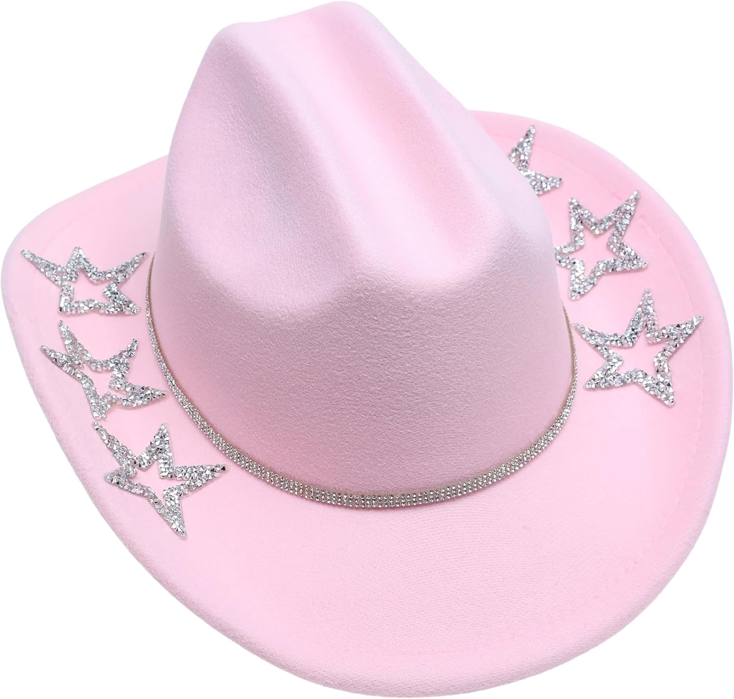Kids Cowboy Hat for Girls Boys Western Cowgirl Hat for Kid with Buckle Belt Unisex Wide Brim Fedora Hat