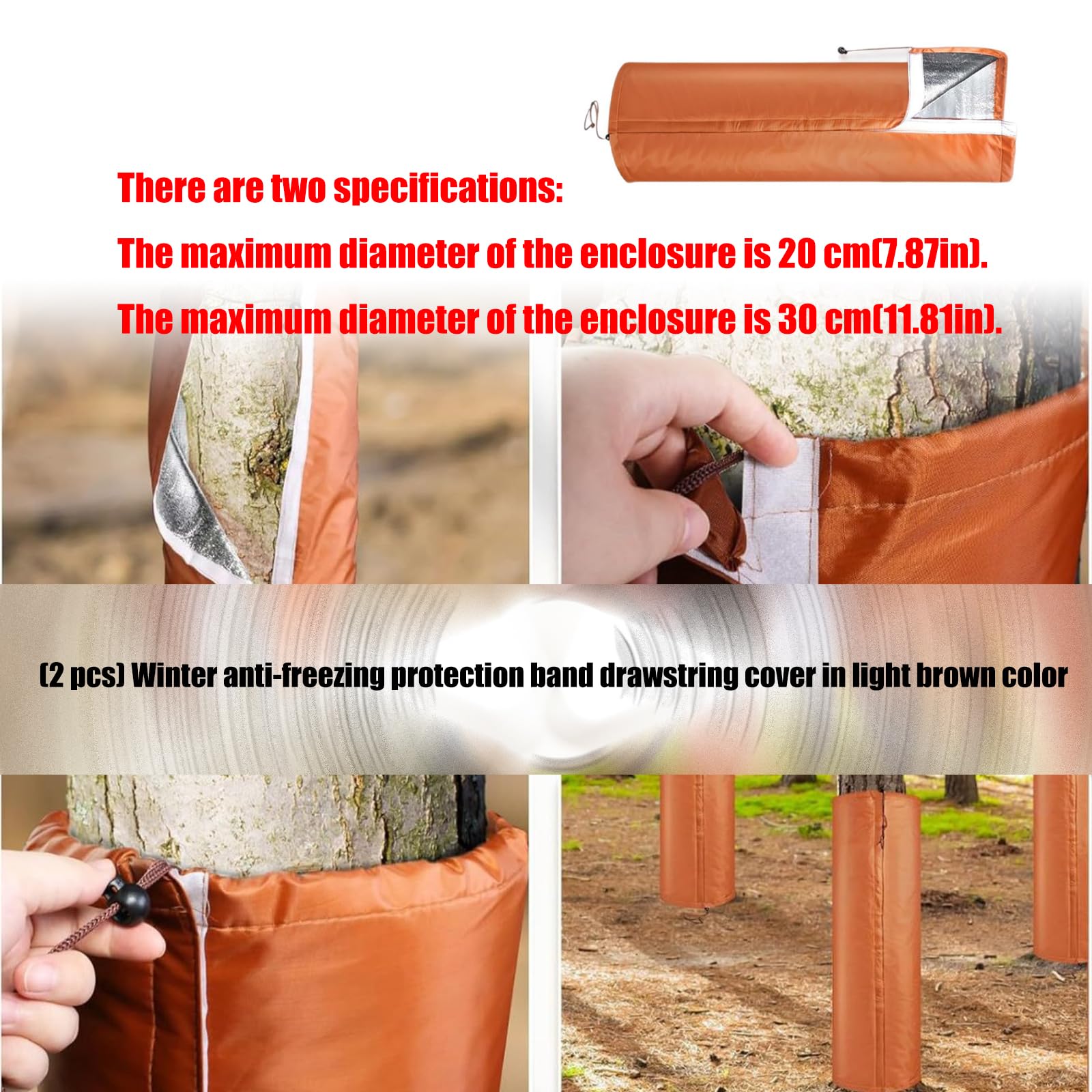 Protectores de heladas para plantas, resistentes al agua, para exteriores, para cítricos, palmeras, supervivencia de invierno, funda protectora reutilizable