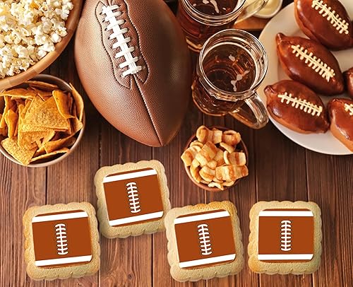 Miniatura 3 de Galletas de fútbol del Super Bowl envueltas individualmente, decoraciones de galletas de azúcar, regalos de fiesta, paquete de 24 unidades
