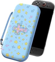 ivoler Carrying Case for Nintendo Switch 2 Model(2025), Portable Hard Shell Pouch Carrying Travel Game Bag for Nintendo Switch 2 Accessories Holds 12 Game Cartridge (Blue)