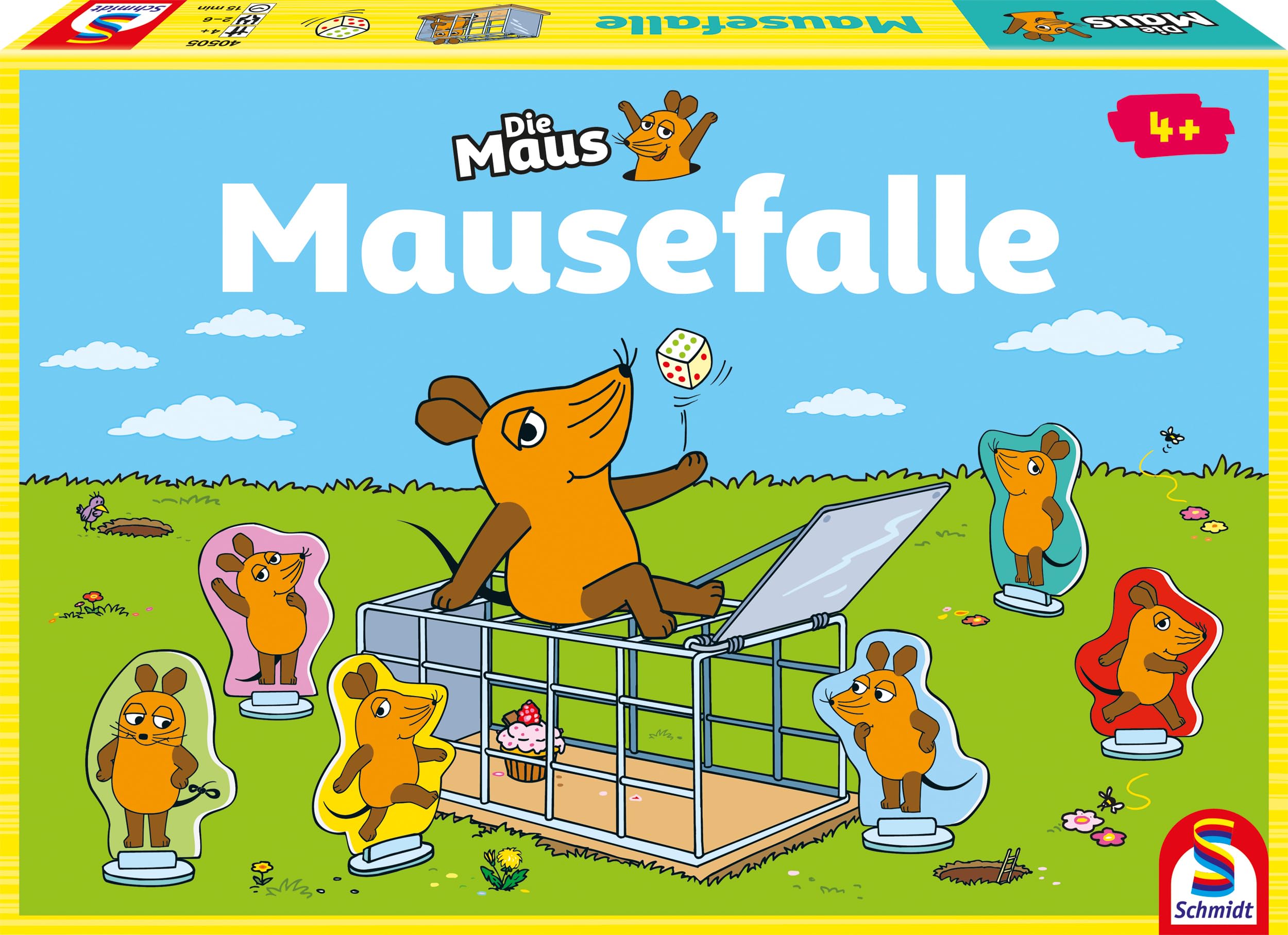 Schmidt Spiele 40505 Maus, Mausefalle, Kinderspiel, bunt