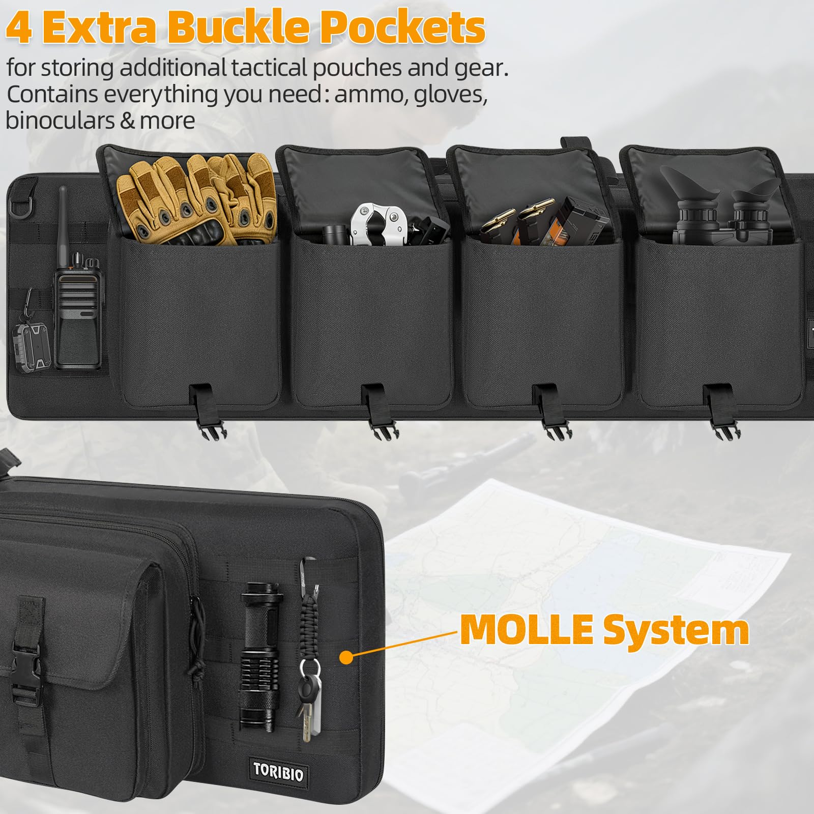 Cap Pack Rifle Storage Snapklik.com : Double Rifle Case Soft Bag Gun Case, 36