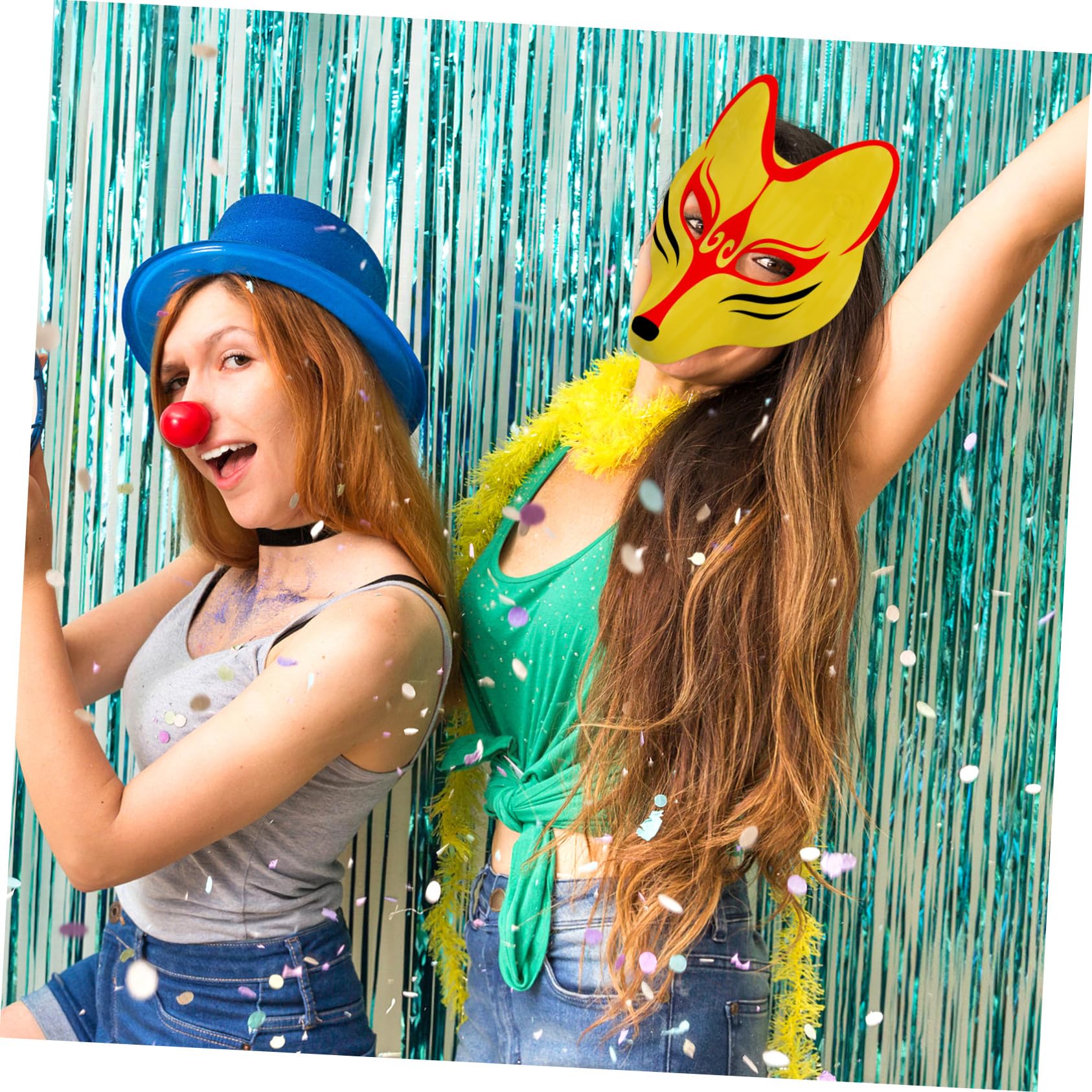 4 Piezas Mascarillas de para Pintar DIY Accesorio de Cosplay y Mascarada para Adultos Material PU Seguro para Fiestas y Halloween
