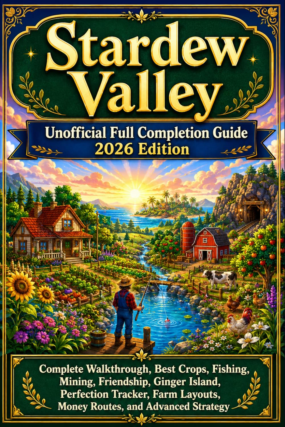 Stardew Valley Unofficial Full Completion Guide 2026 Edition: Complete Walkthrough, Best Crops, Fishing, Mining, Friendship, Ginger Island, Perfection ... Layouts, Money Routes, and Advanced Strategy