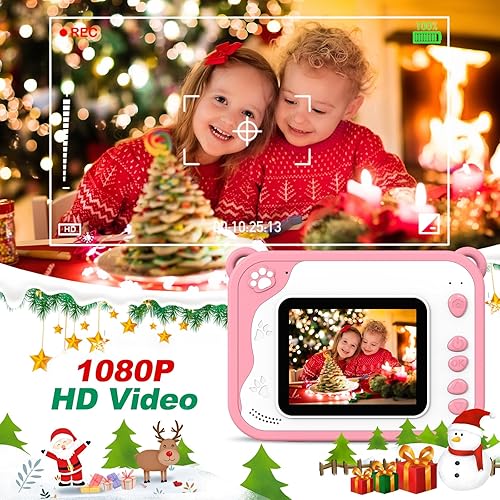 Miniatura 3 de Acadia - Cámara para niños de impresión instantánea, cámara instantánea de 12 MP para niños, sin tinta, cámara digital para niños de 3 a 12 años con