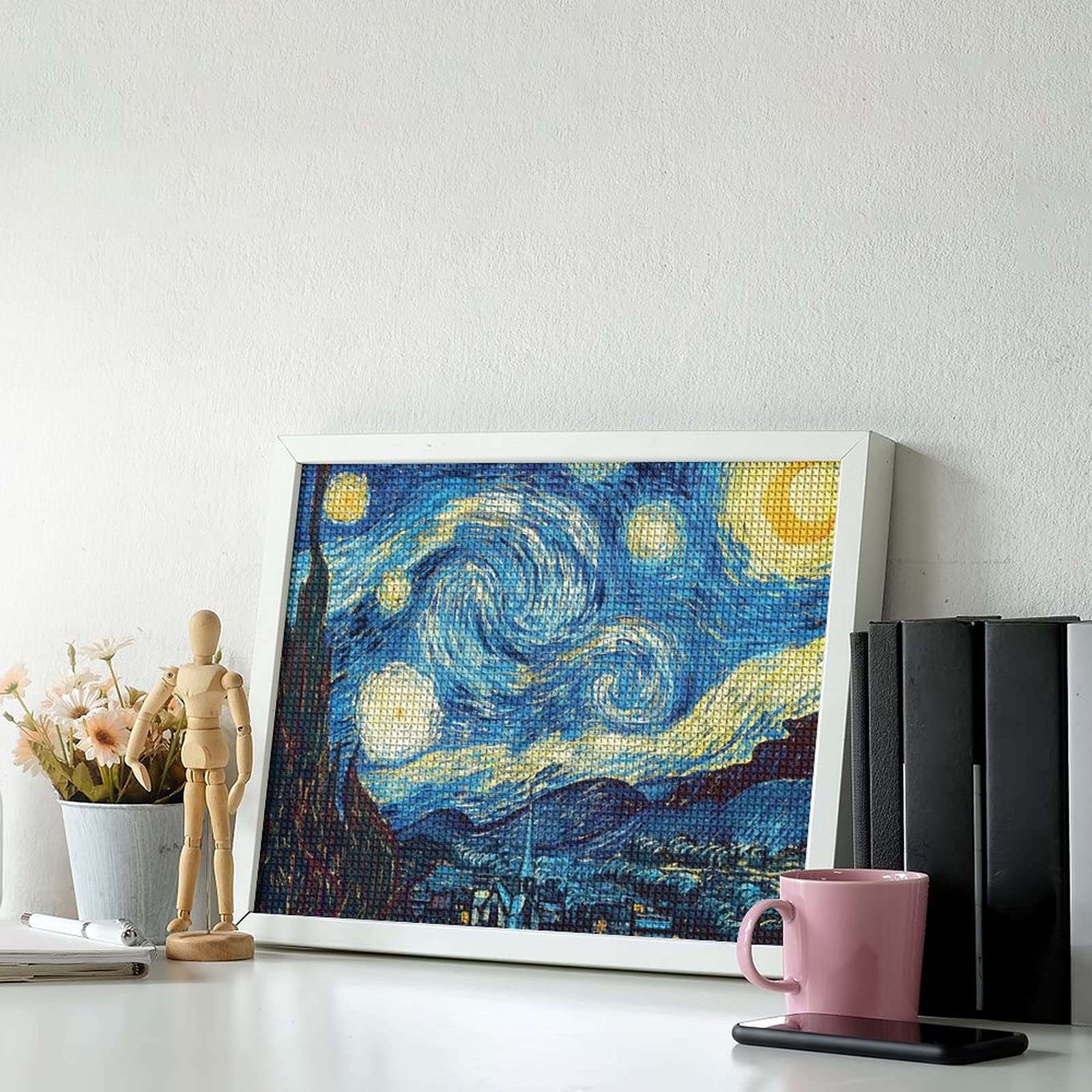 Amazon.co.jp: 美しいアート-ゴッホの星月夜5Dダイヤモンドアート