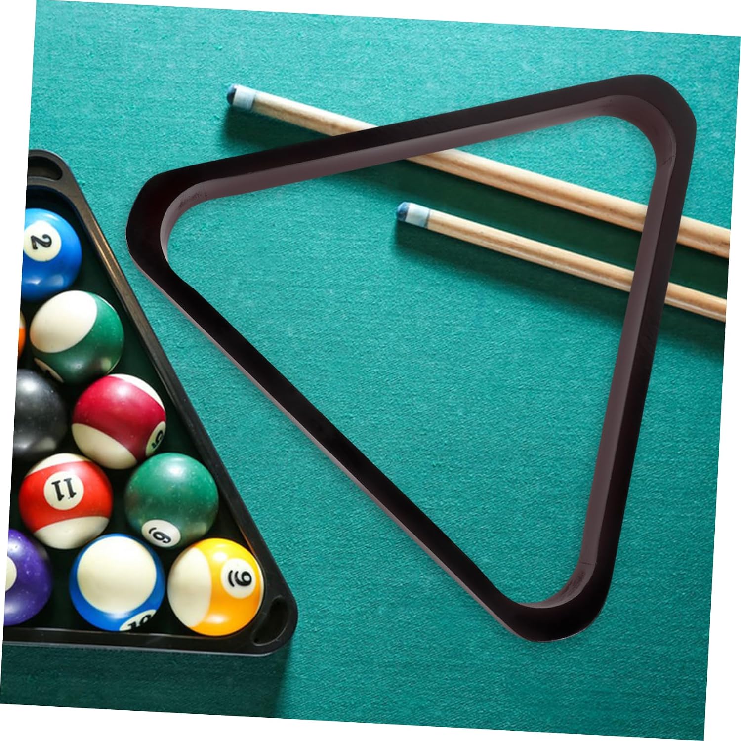 YARNOW Billiards Stand Snooker Balls Frame Pool Table Wood Billiard Rack Storage Rack