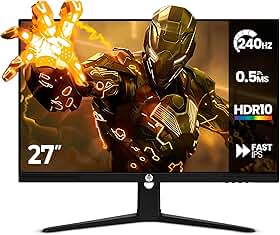 Monitor Gamer HAIZ LM27-E241B – 27" FHD, 240 Hz, 1 ms, HDR10, IPS