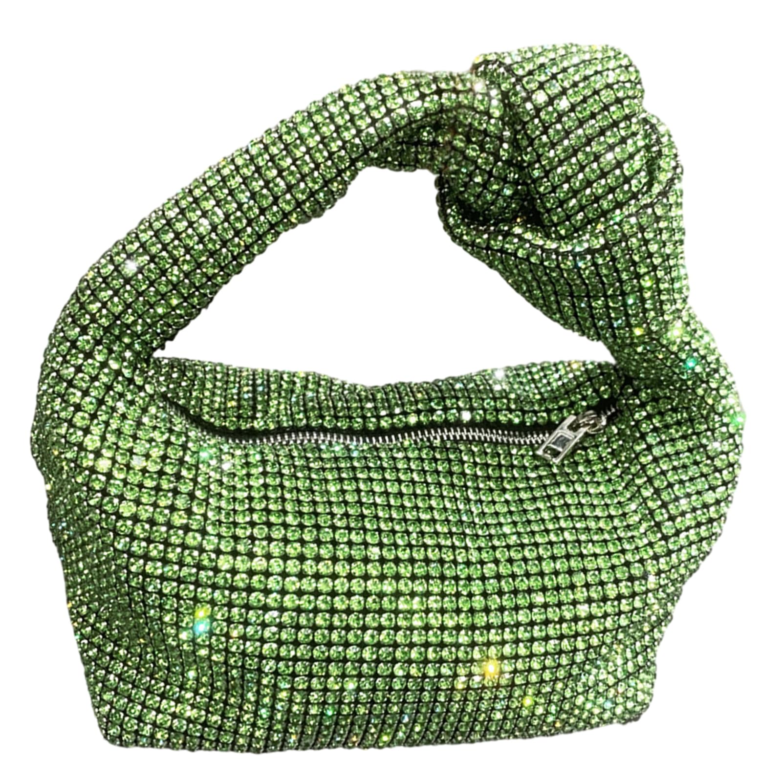 NIHENHAO Women Evening Bag Fashionable Purse Handbag Rhinestones Bag Wedding Party Purse Underarm Bag for Banquets
