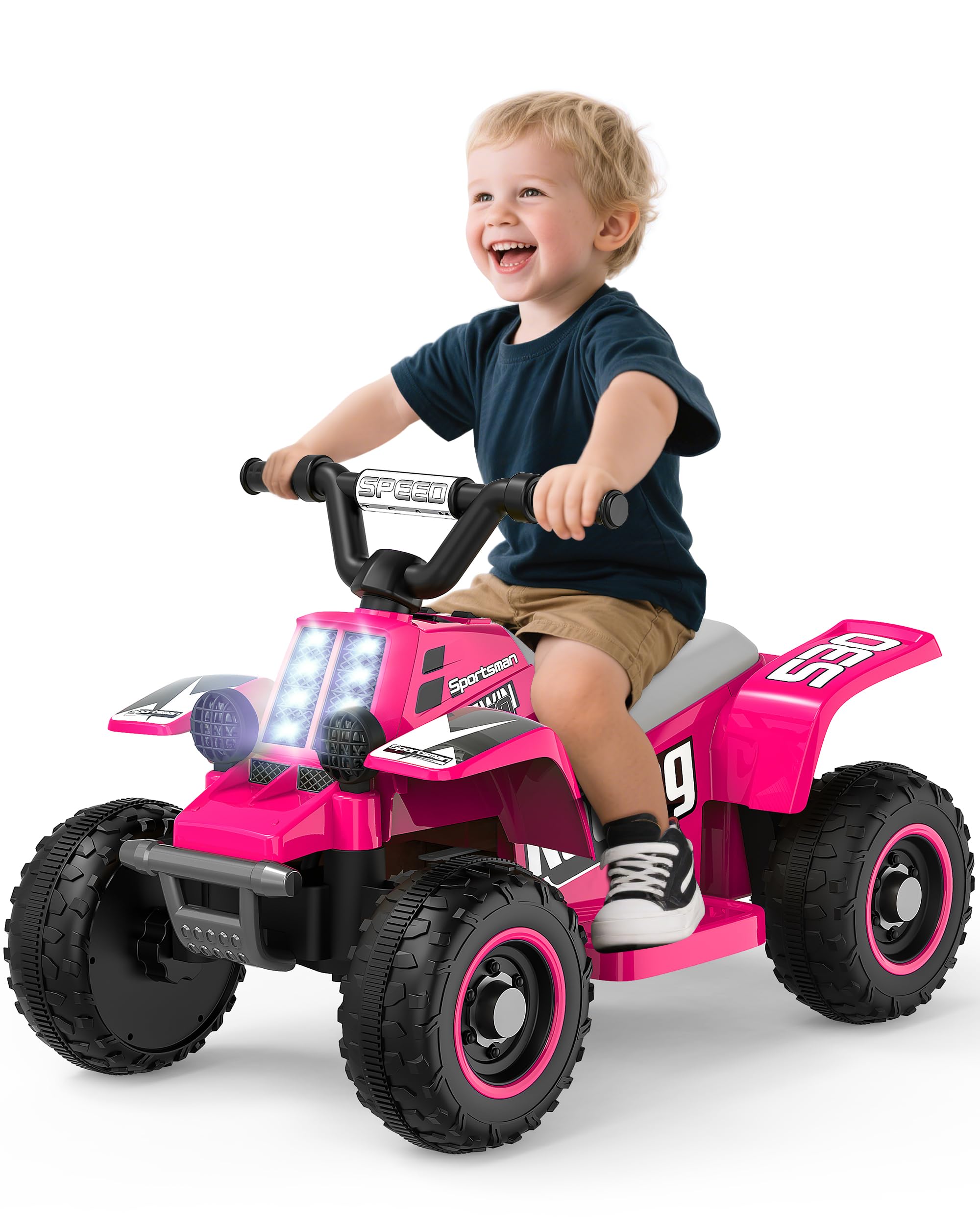 Amazon.com: ANPABO 6V 7AH Kids ATV Ride On Toy, 4 Wheeler for