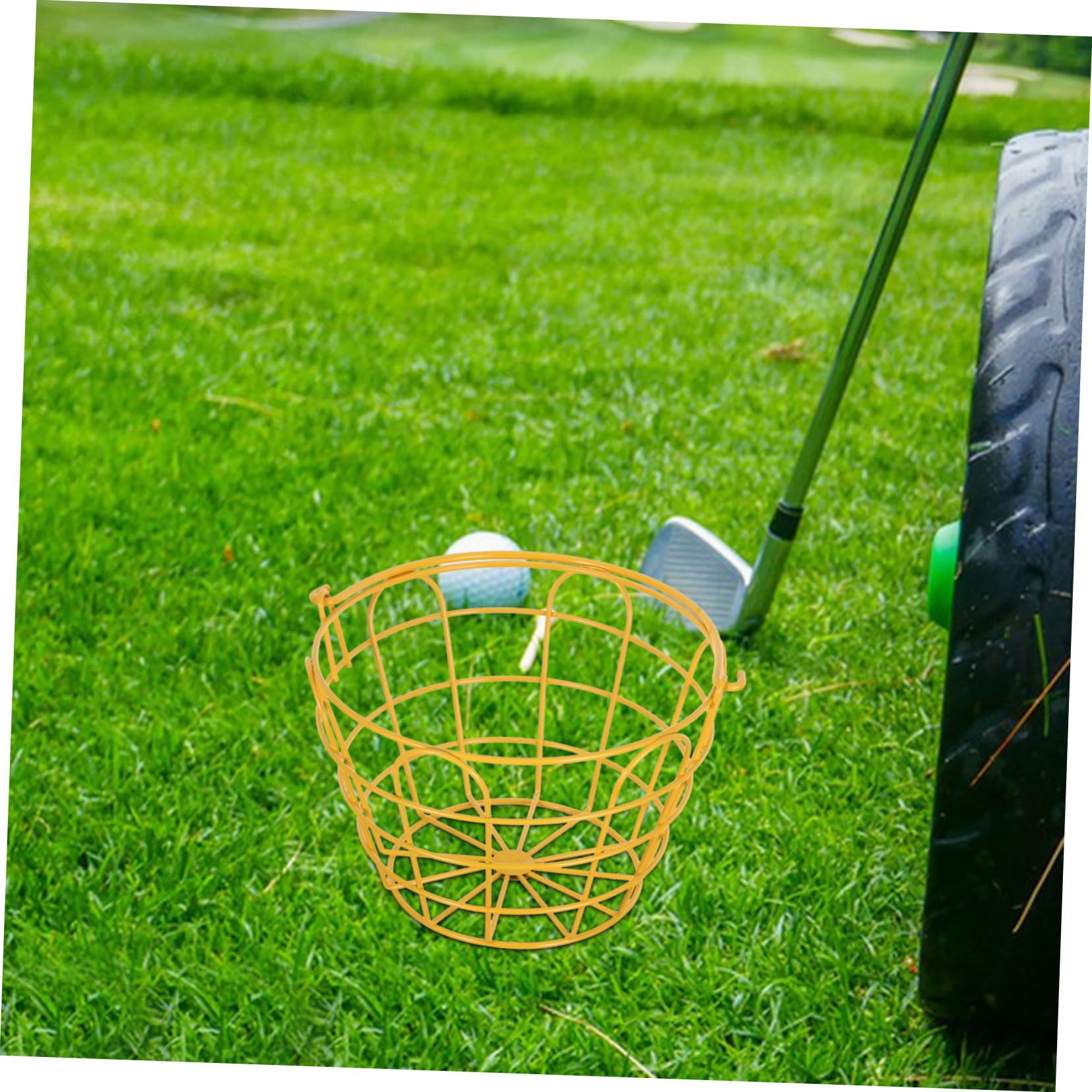 HEMOTON 50pezzi Cesto Per Palline Da Golf Maniglia Secchio Per Raccolta Fino Palline Accessori Da Golf Portatile Per Allenamento Esterno e Interno