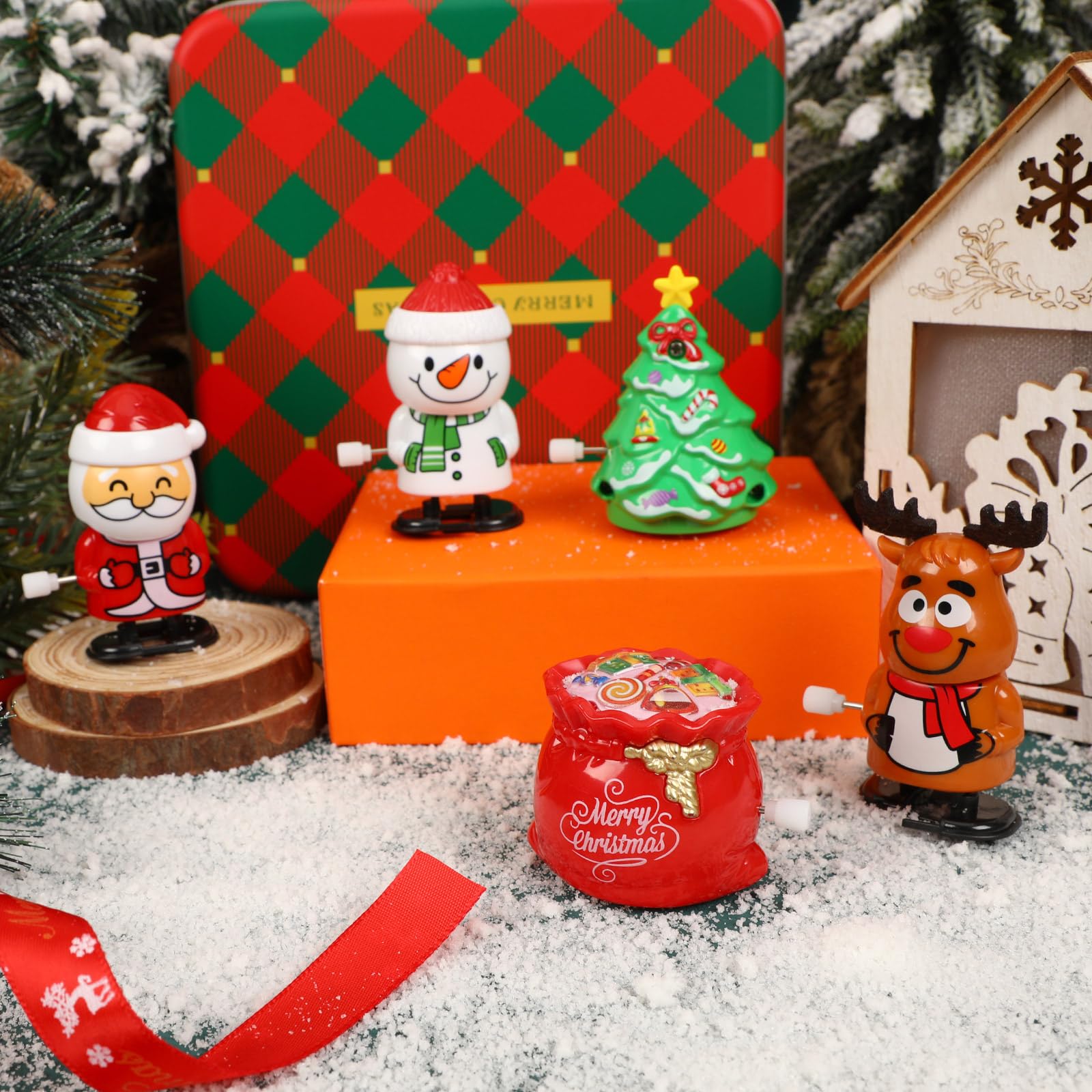 Amazon | Neiang クリスマス ゼンマイ おもちゃ 5個セット クリスマス
