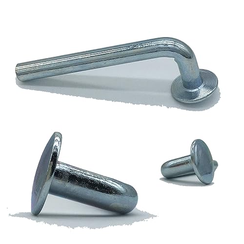 Miniatura 4 de Perno de seguridad para estante de paleta, pasador de caída universal, sombrero redondo  0.750 (0.750 in), ancho  0.300 (0.300 in), altura