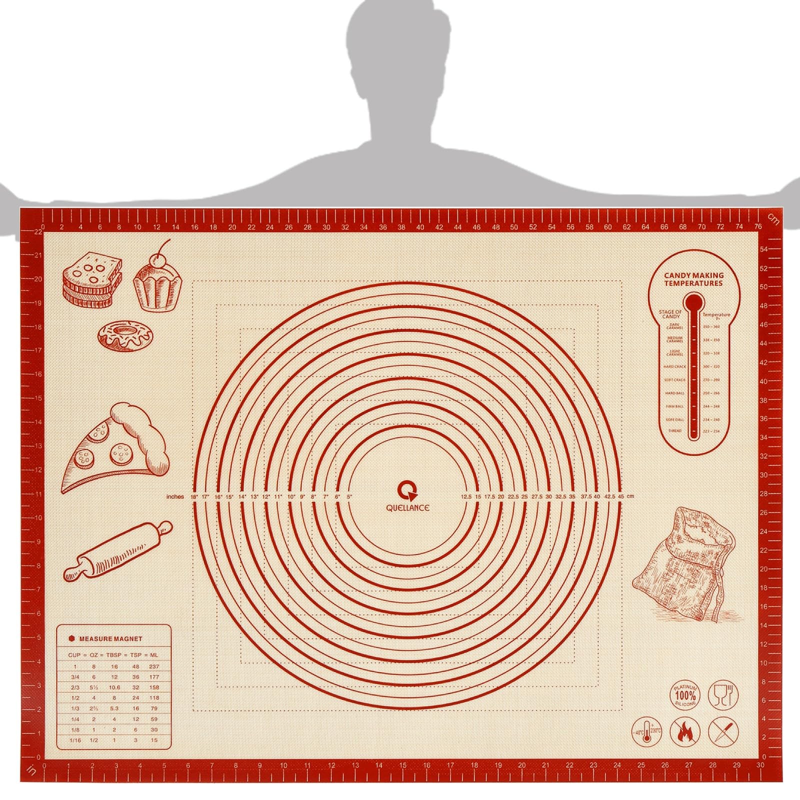 Silicone Baking Pastry Dough Mat