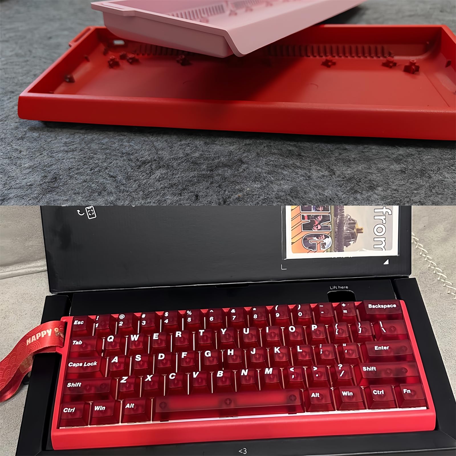 キーボード KeysMe PIC60 Keyboard Case Wooting 60HE+ Mechanical Keyboard Aluminum Case - KeysMe