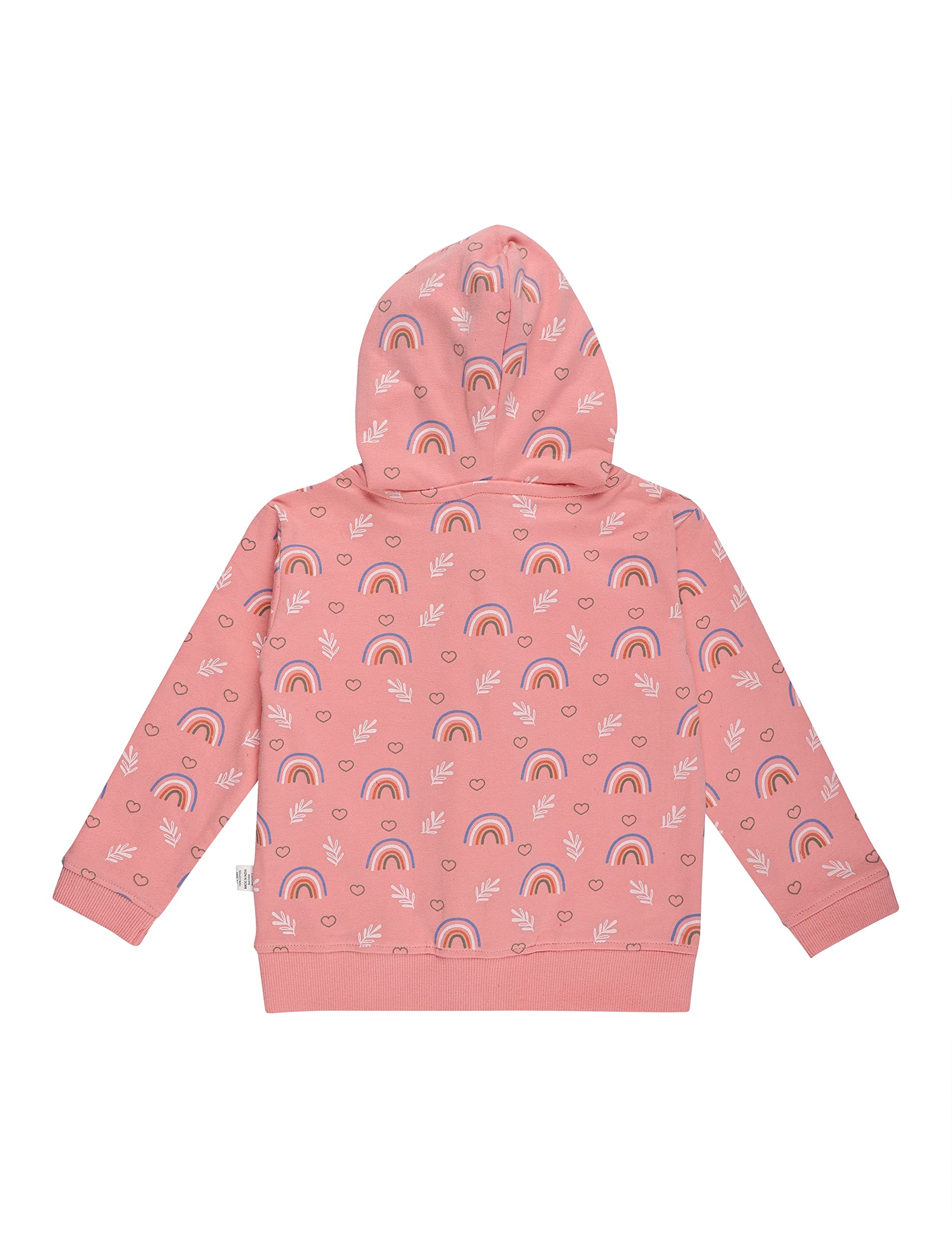 The Mom Store Winter Zipper Jackets for Kids | Cute Regular Sweatshirt and Cool Hoodies for Boys and Girls | Cotton Blushed Fleece | Hoodie Cap | Rainbow Land | 6-7Y 1