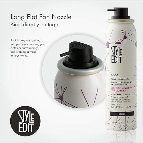 Miniatura 3 de Style Edit - Corrector de raíces, cubre instantáneamente canas y raíces, calidad de salón de belleza profesional