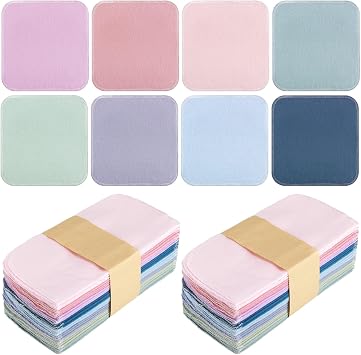 Kinlop 24 Pcs Back to School Lunchbox Cloth Napkins Bulk Summer Reusable