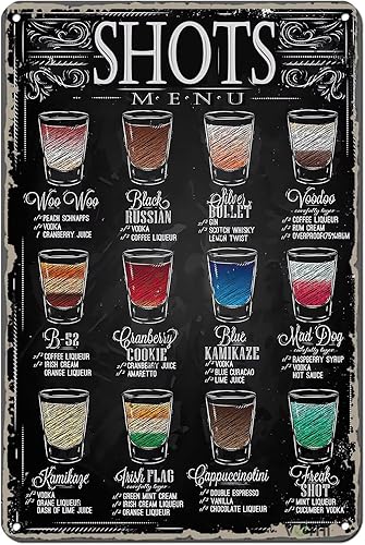 Divertidos carteles retro para barra de menú, accesorios de bar para el hogar, decoración de pared de bar para tu hogar, bar, decoración de cueva de