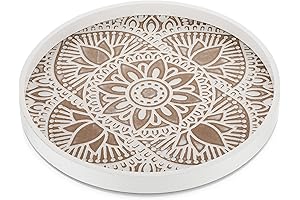 Hanobe Decorative Serving Tray Complementing Your Rustic Coffee Table Centerpiece