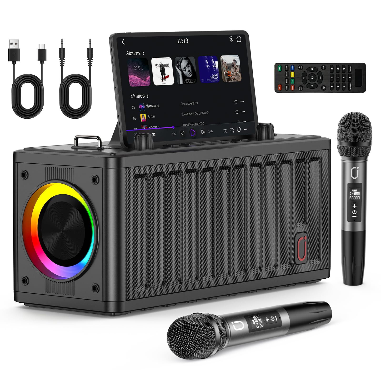 Amazon.com: JYX Karaoke Machine for Adults with 2 Wireless