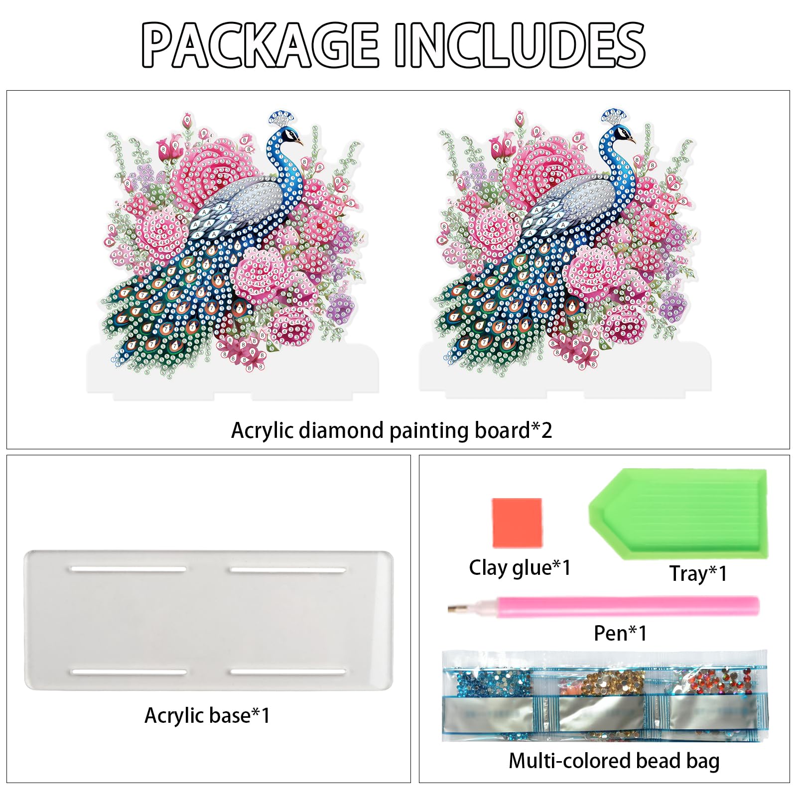 JISHSHAY Porte-serviettes En Diamant Pour Table - Distributeur De Serviettes De Table - Kit De Peinture Diamant - Pour Serviettes En Papier, Décoration De Table De Cuisine - Fleur