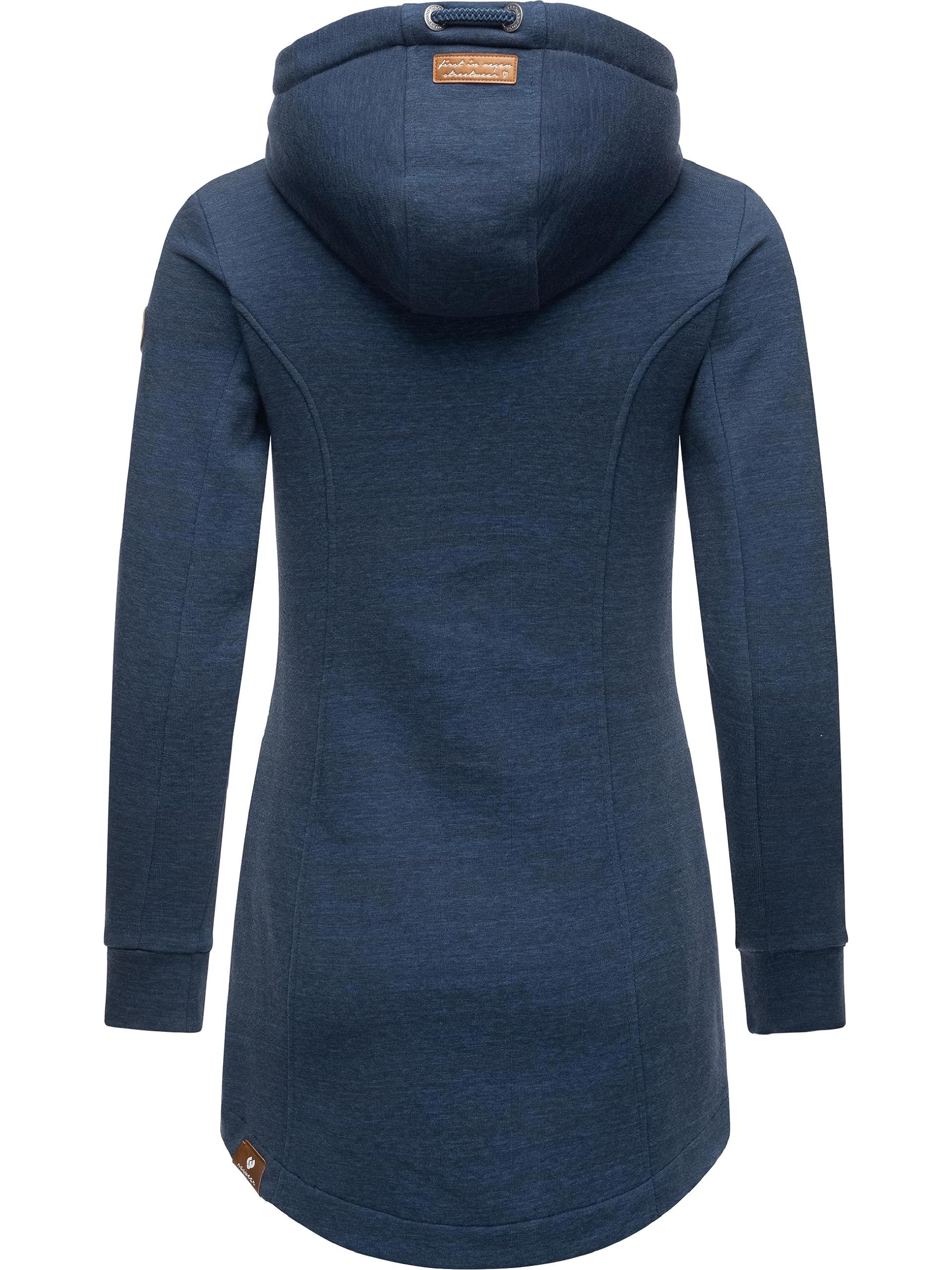 Ragwear Damski lekki płaszcz przejściowy długi wiatroszczelny z kapturem Letty Intl. XS-6XL